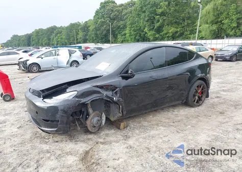 2020 Tesla Model Y Long Range Dual Motor All-Wheel Drive из США, поврежденный, VIN 5YJYGDEE2LF027796